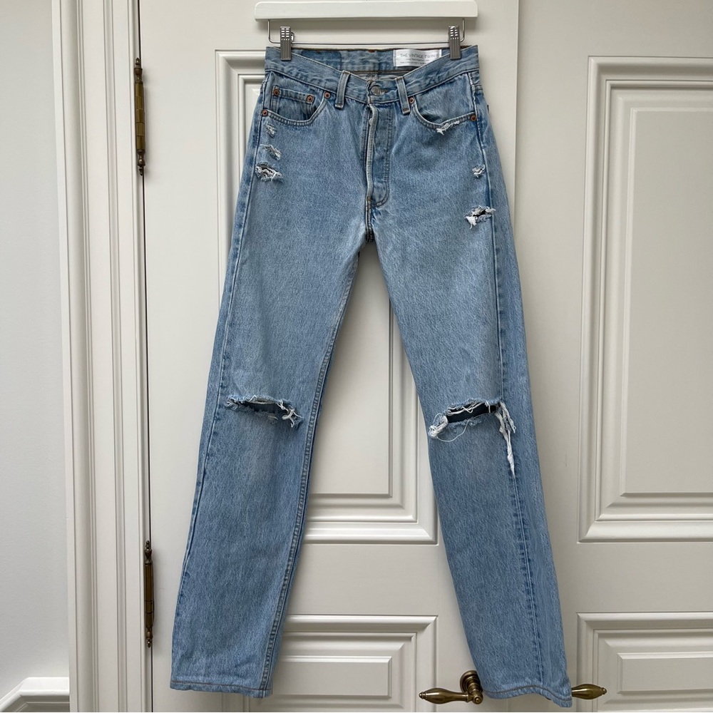 The Vintage Twin Distressed Levis